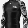 Rash Guard - Silver Triangular Pattern Photo 2