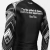 Rash Guard - Silver Triangular Pattern Photo 3